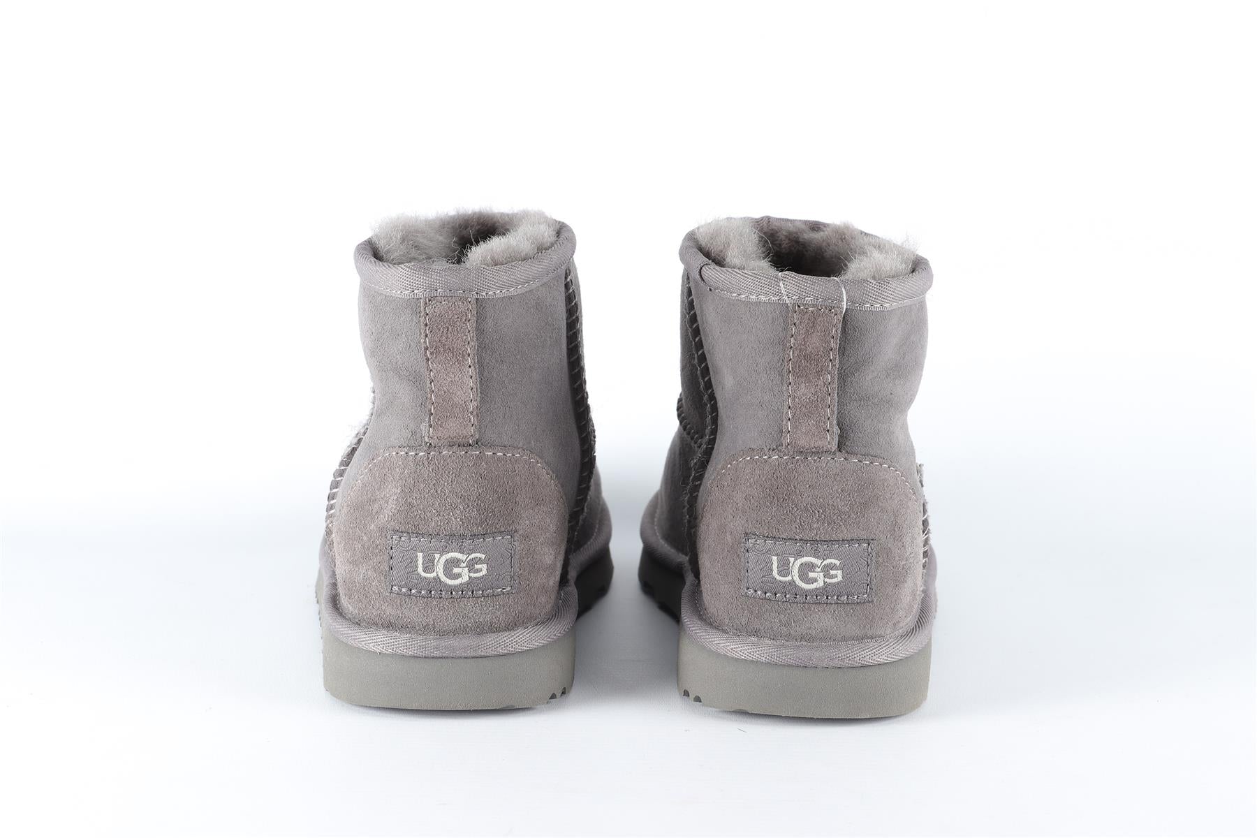 UGG AUSTRALIA GREY KIDS GIRLS SUEDE BOOTS EU 35 UK 2 US 3