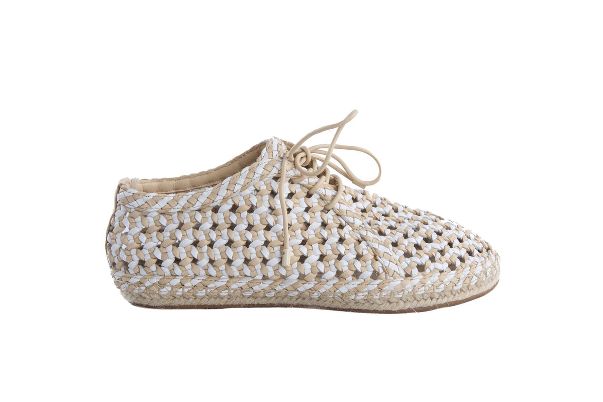ZIMMERMANN BEIGE LEATHER ESPADRILLES EU 38 UK 5 US 8