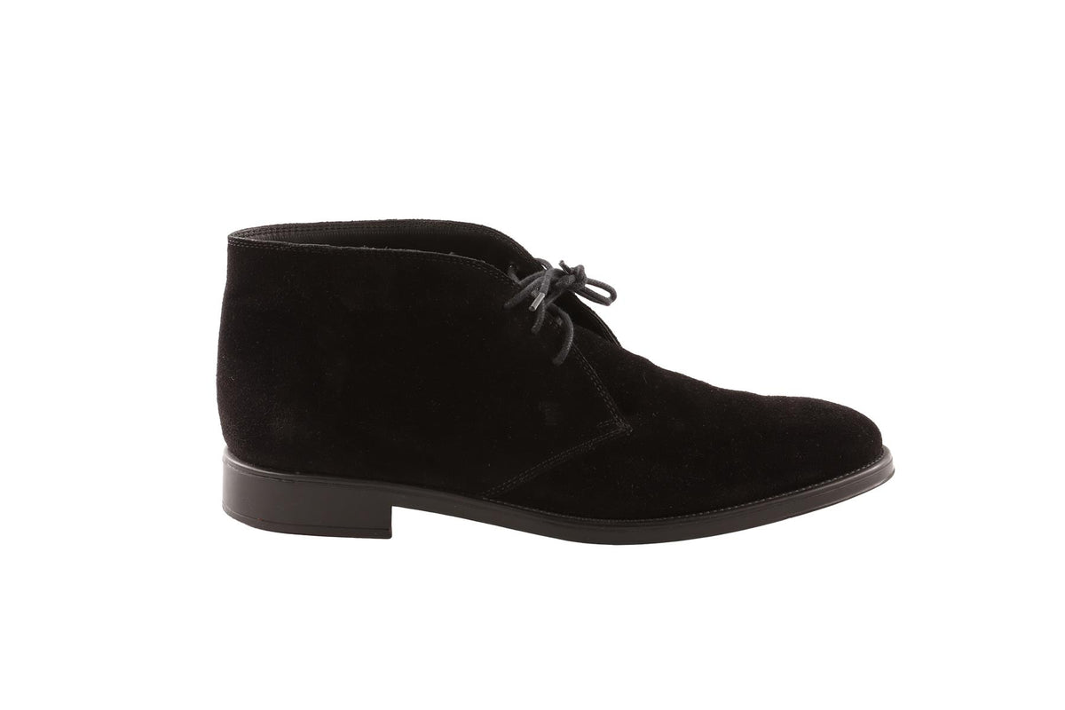TOD'S BLACK MEN'S SUEDE ANKLE BOOTS EU 42 UK 9 US 12