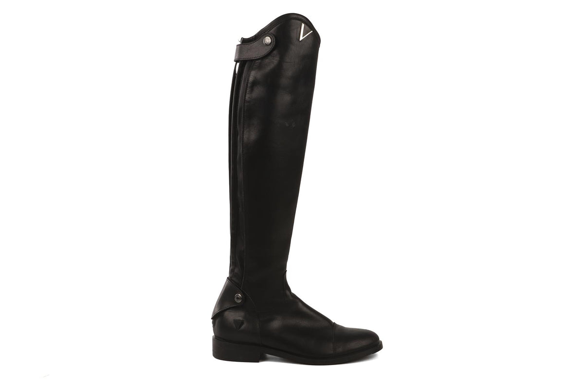 VOGEL BLACK LEATHER RIDING BOOTS EU 38 UK 5 US 8