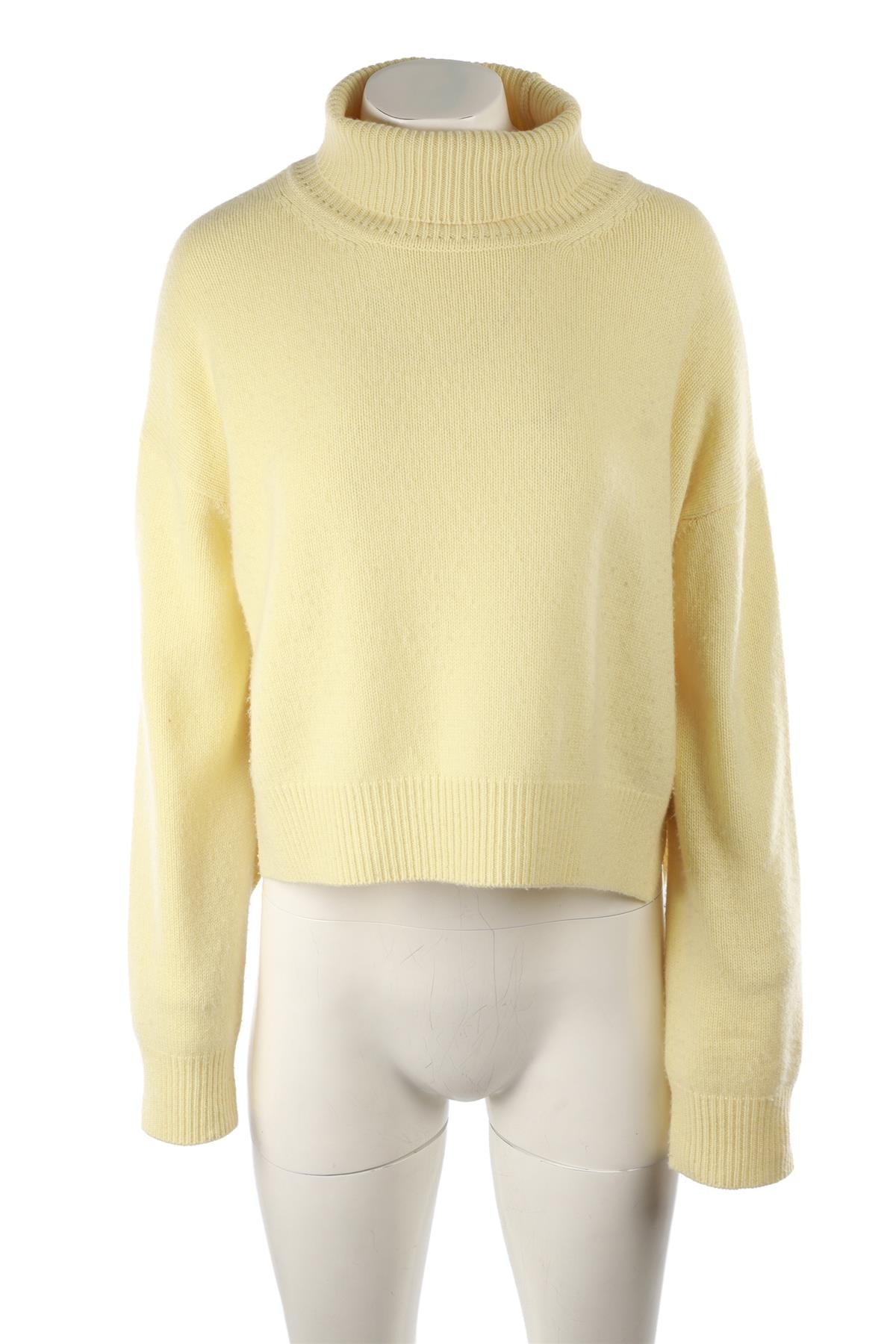 YELLOW CASHMERE SWEATER