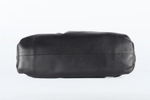 BOTTEGA VENETA BLACK THE POUCH LARGE LEATHER CLUTCH