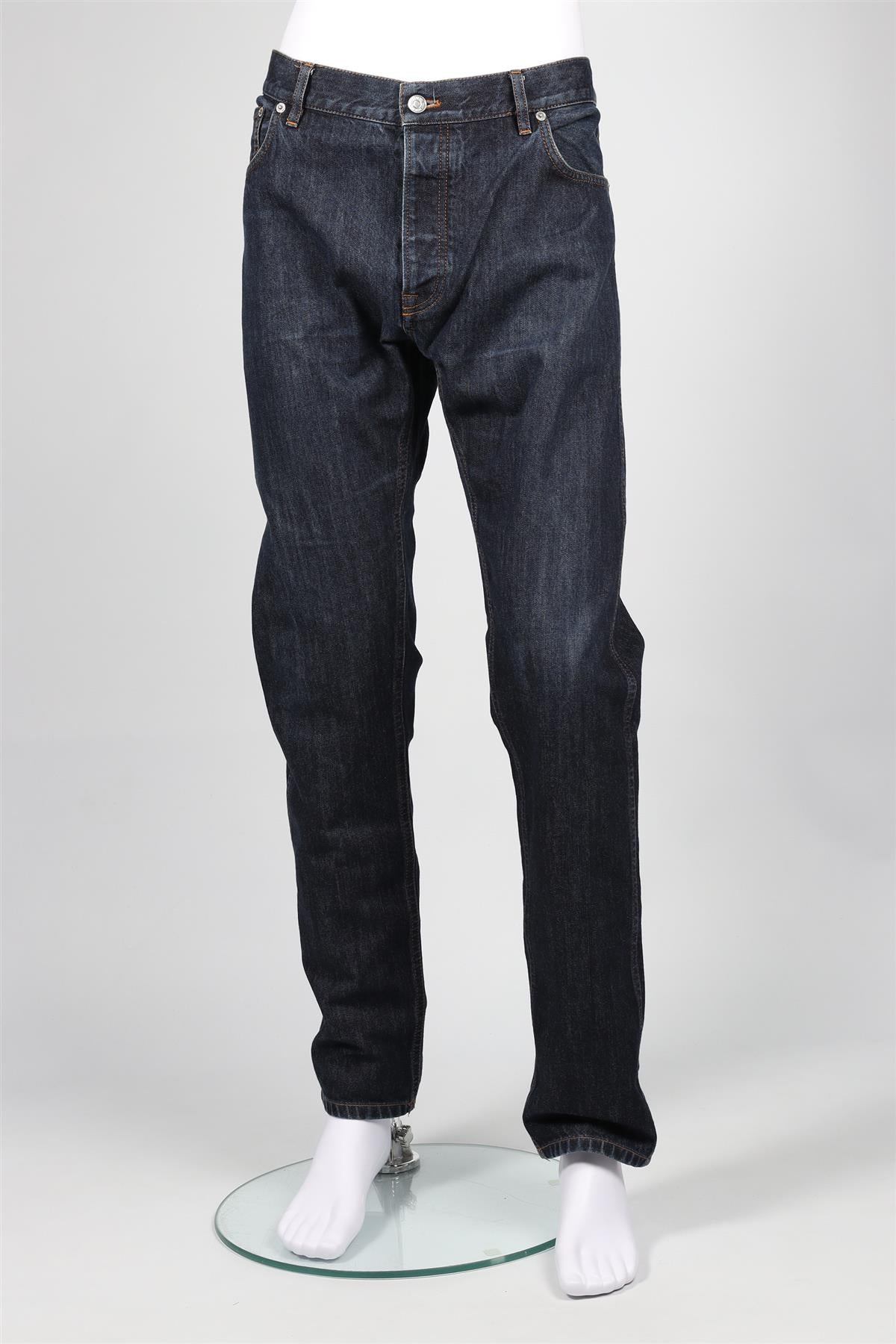BERLUTI BLUE MEN'S STRAIGHT LEG JEANS IT 56 UK/US WAIST 48