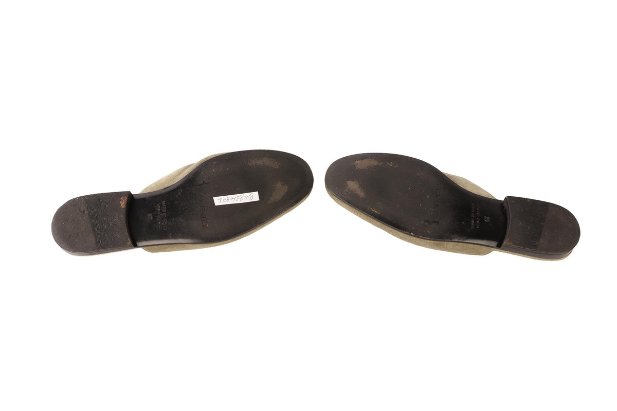 BILLIONAIRE GREEN MEN'S SUEDE MULES EU 42 UK 9 US 12