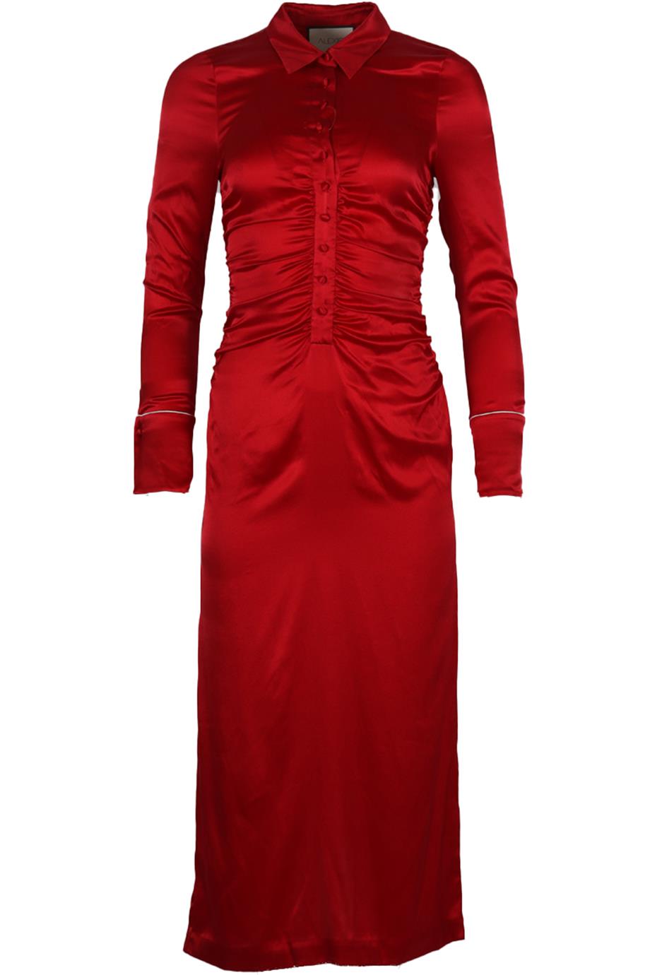 ALEXIS SILK BLEND MAXI DRESS SMALL
