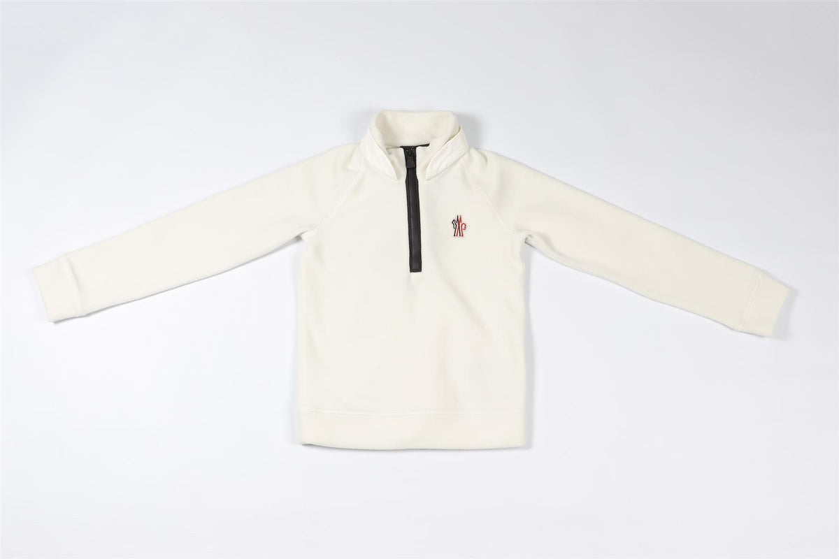 MONCLER GRENOBLE WHITE KIDS GIRLS SWEATSHIRT 6 YEARS
