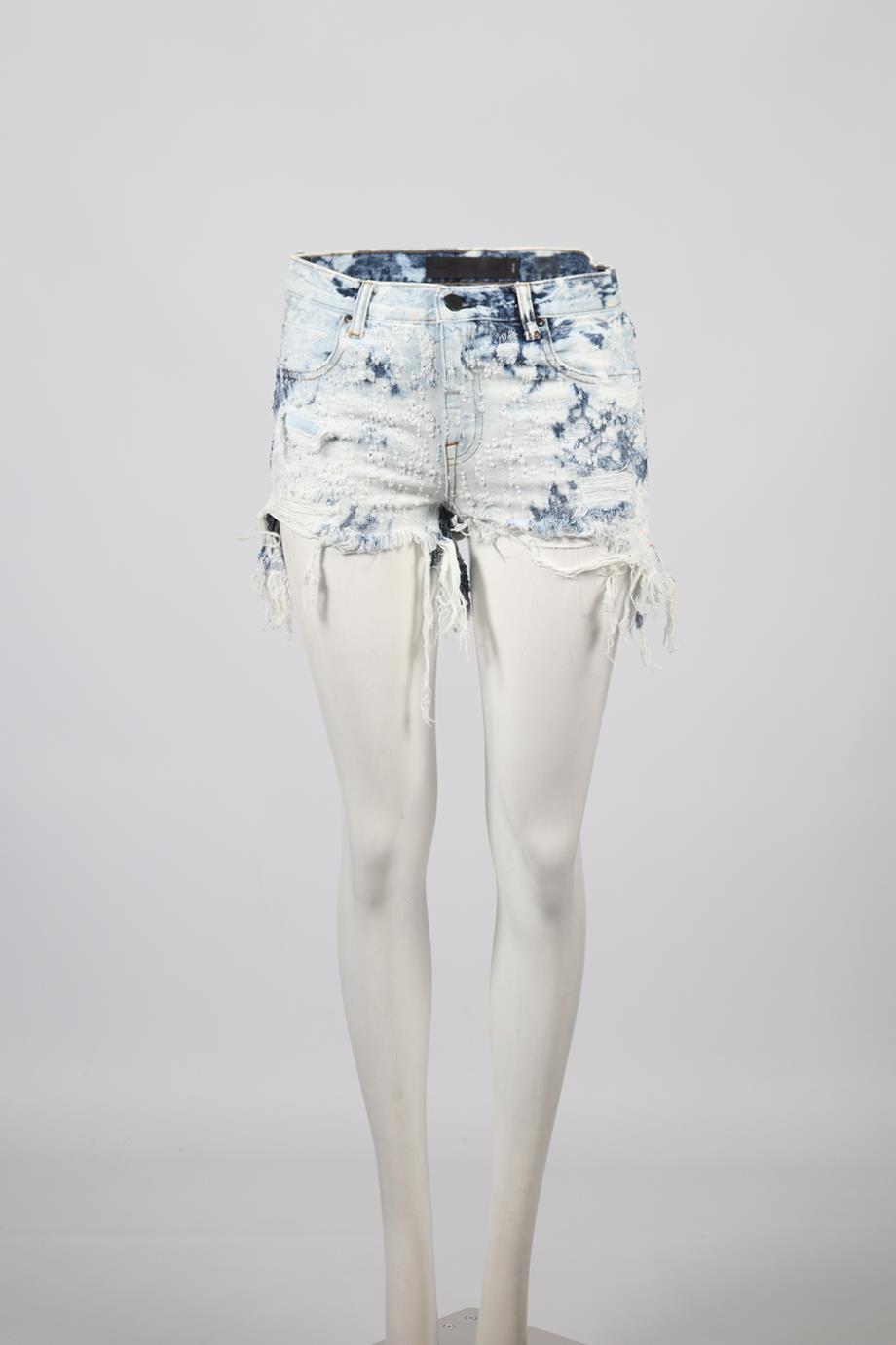 ALEXANDER WANG MID RISE DENIM SHORTS W25 UK 6-8