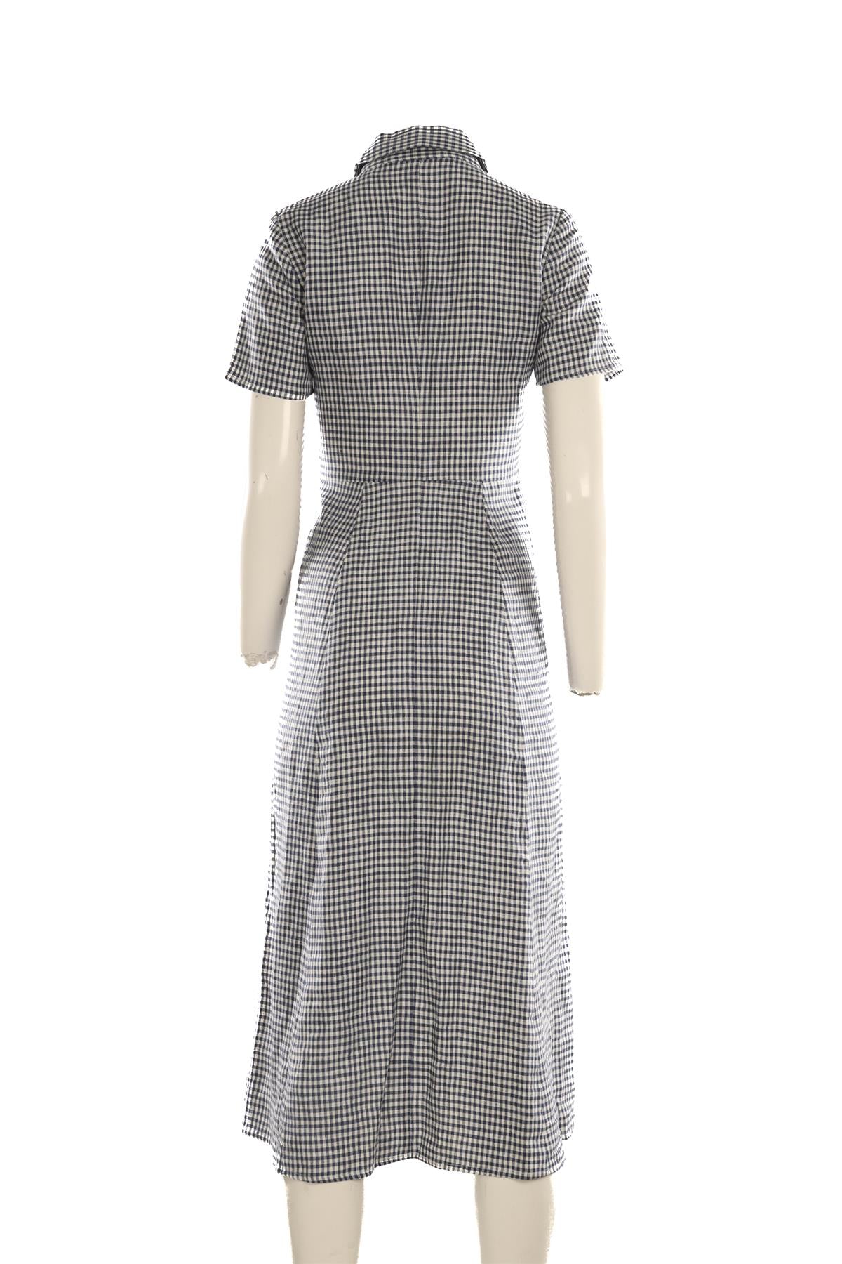 REFORMATION BLUE LINEN MAXI DRESS US 2 UK 6