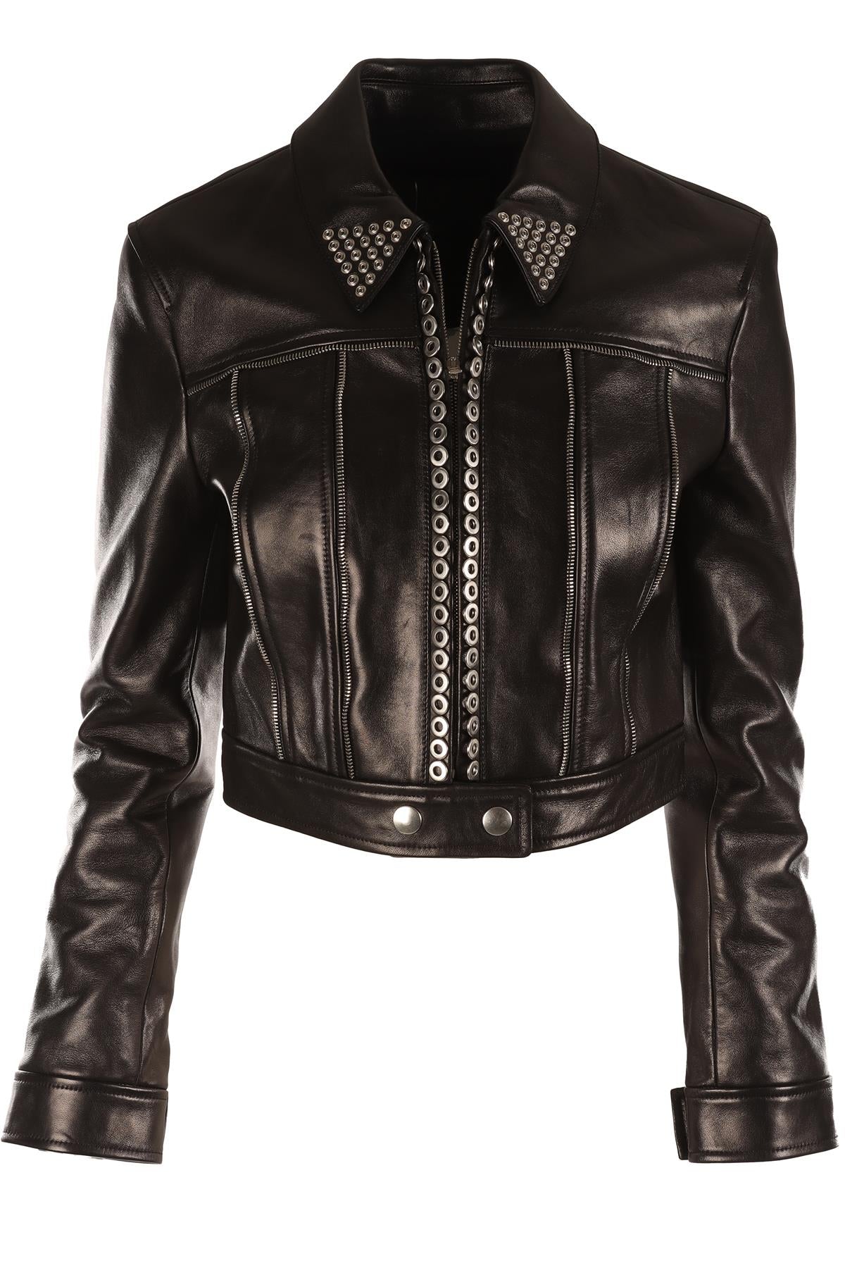 ALEXANDER WANG BLACK LEATHER JACKET SMALL