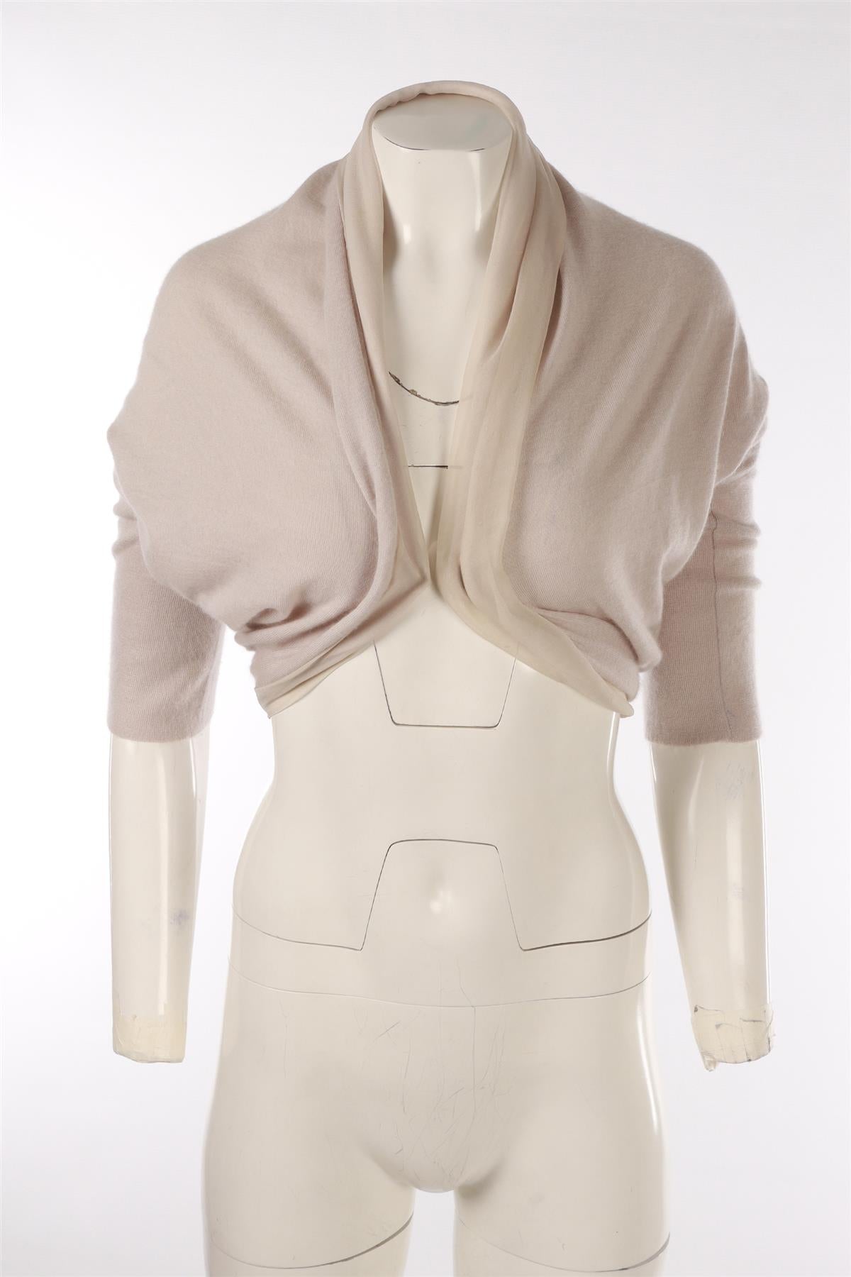 BEIGE CASHMERE CARDIGAN