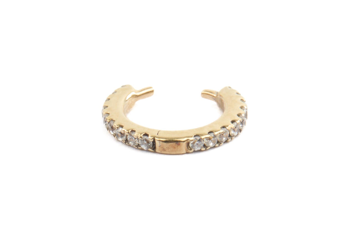 MARIA TASH 14K GOLD CZ EAR CUFF