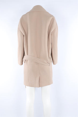 MIU MIU BEIGE WOOL COAT IT 40