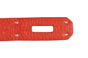 HERMÈS RED 2013 BIRKIN 35 CM TOGO LEATHER BAG IN CAPUCINE