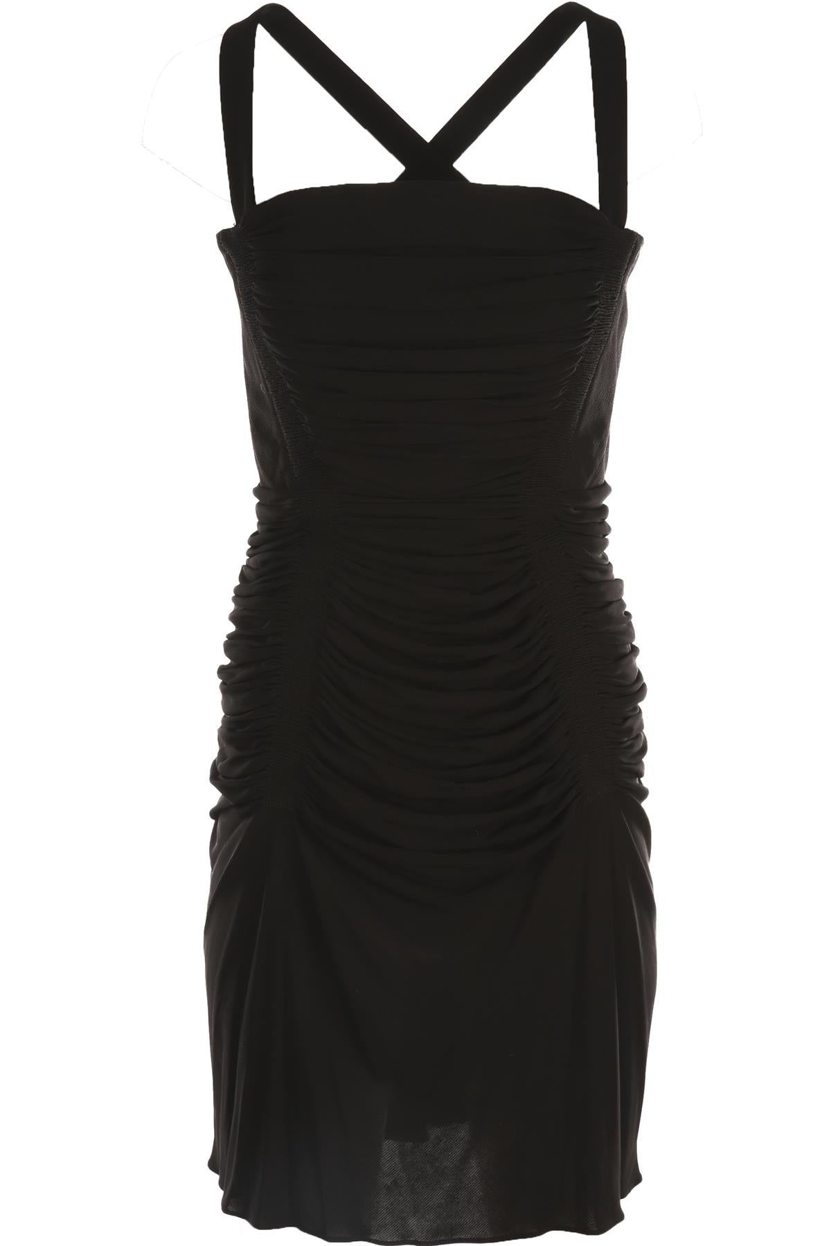 ALAÏA BLACK 2007 CREPE MINI DRESS FR 42 UK 14