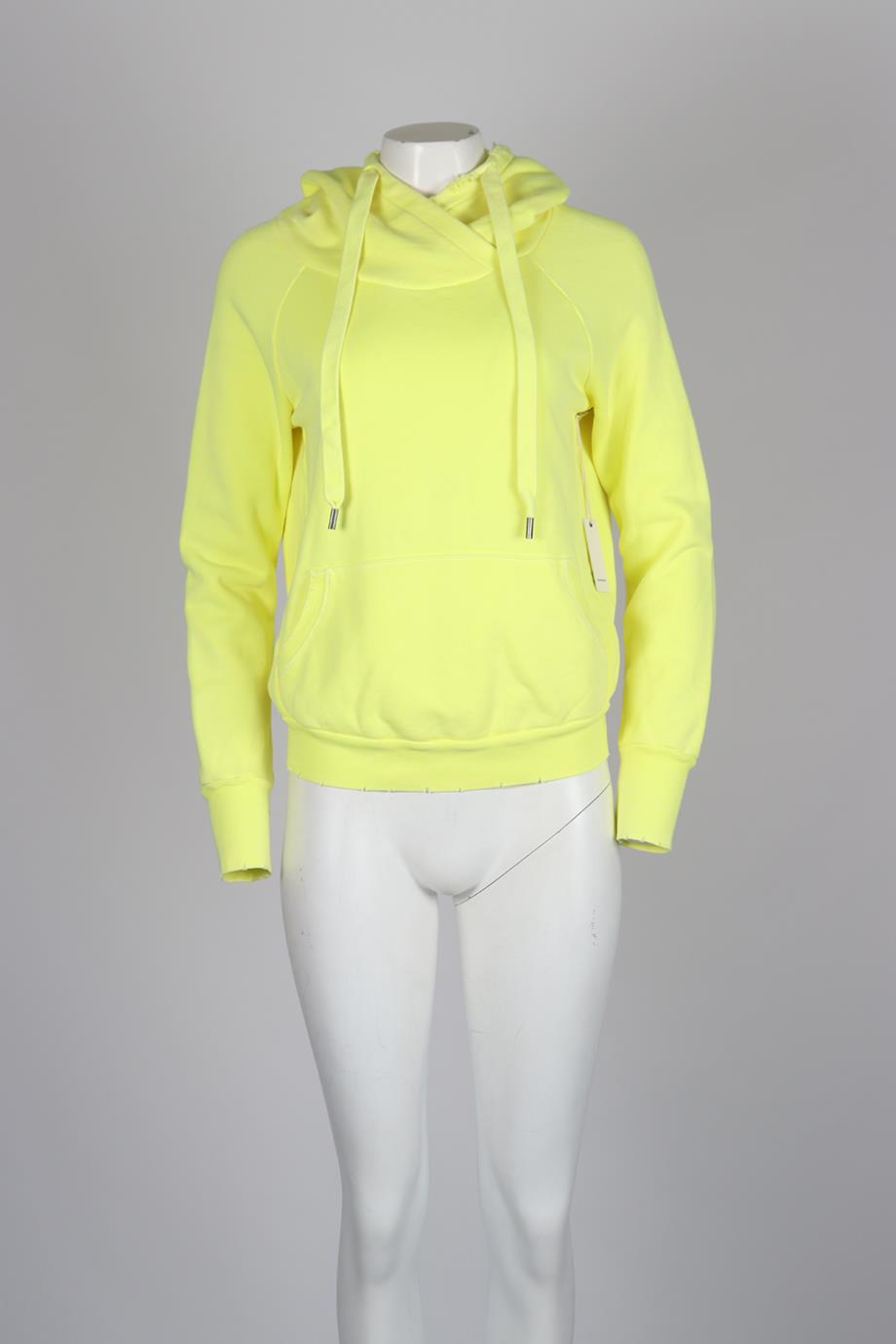 NSF DISTRESSED COTTON JERSEY HOODIE SMALL