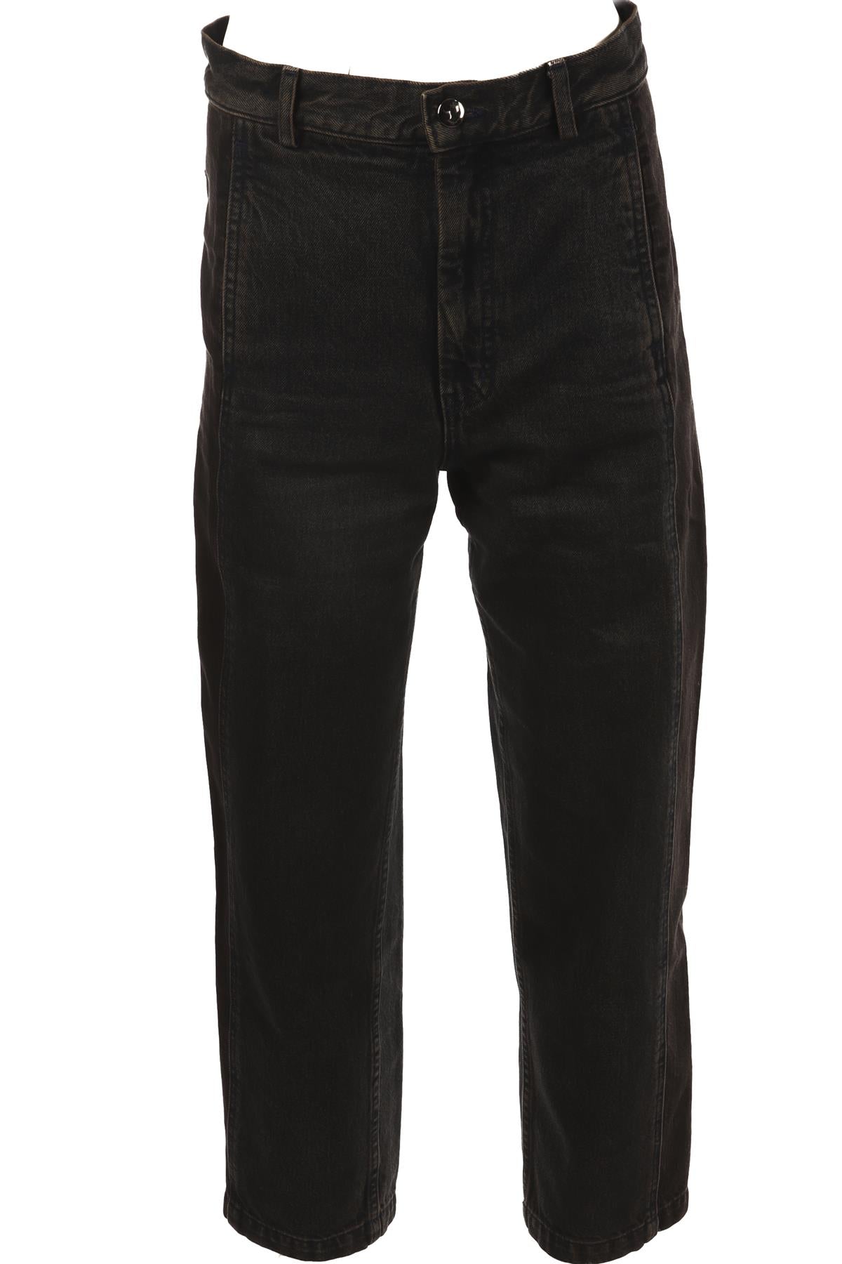 RACHEL COMEY NAVY HIGH RISE STRAIGHT LEG JEANS US 4 UK 8