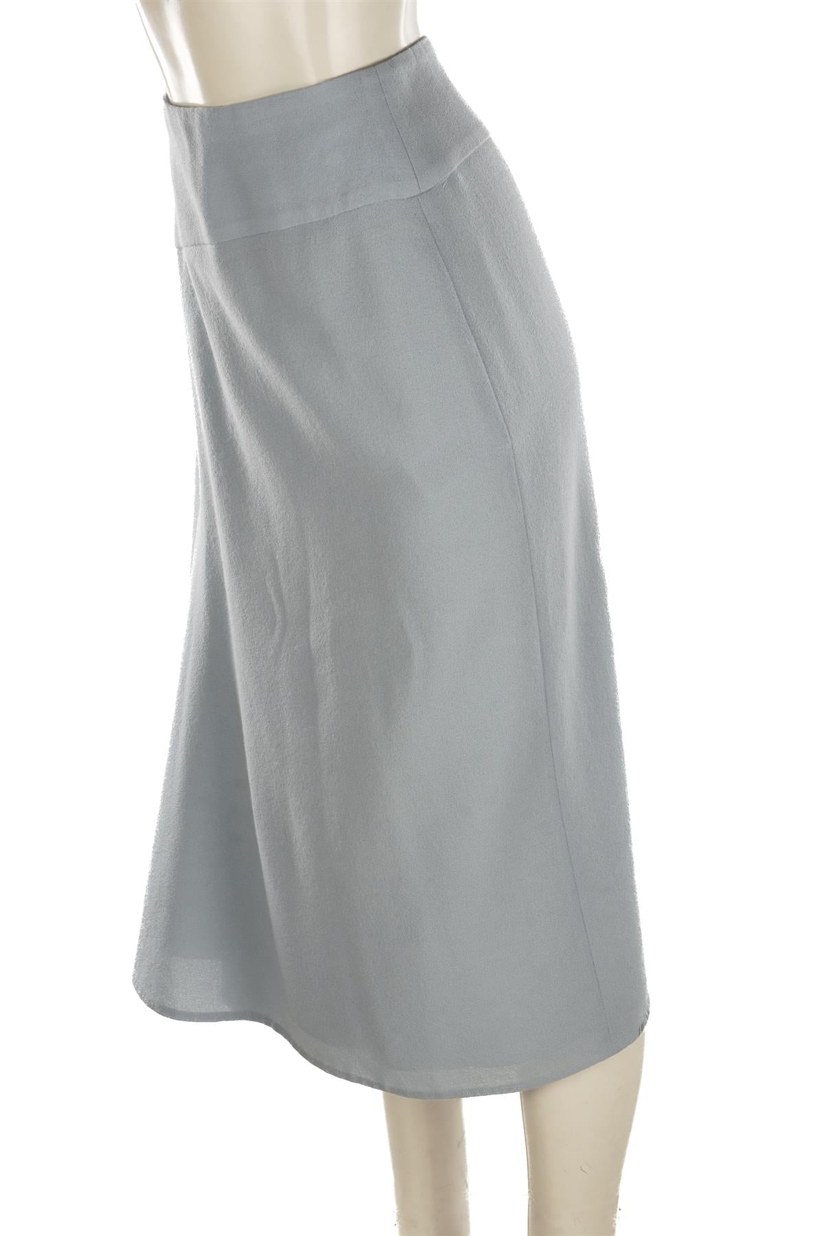 ERDEM BLUE WOOL MIDI SKIRT UK 8