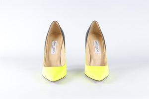 JIMMY CHOO YELLOW LEATHER PUMPS EU 40 UK 7 US 10