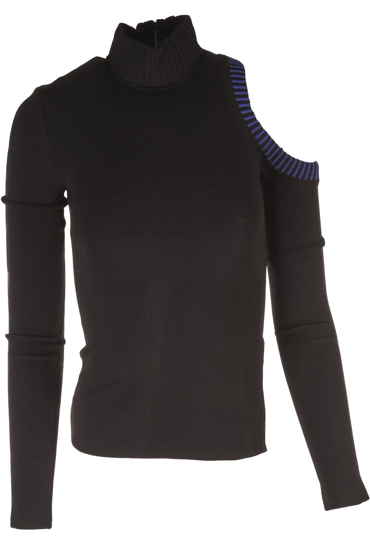 DAVID KOMA BLACK KNIT TOP UK 8