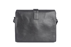 CHANEL BLACK 2000 - 2002 LEATHER SHOULDER BAG