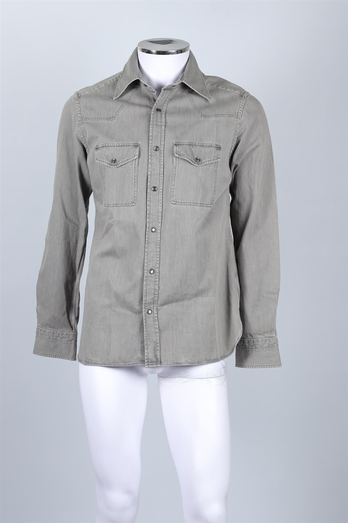 TOM FORD GREY MEN'S DENIM SHIRT UK/US CHEST 40