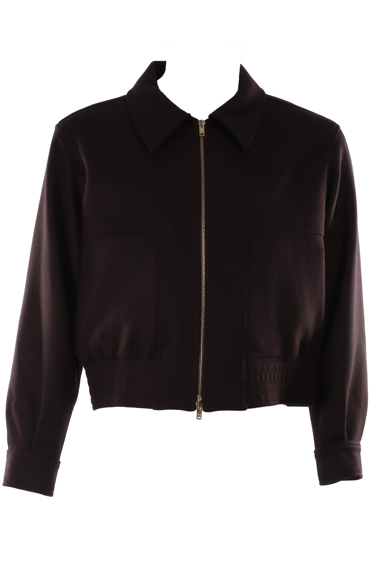 BROWN MEN'S WOOL JACKET