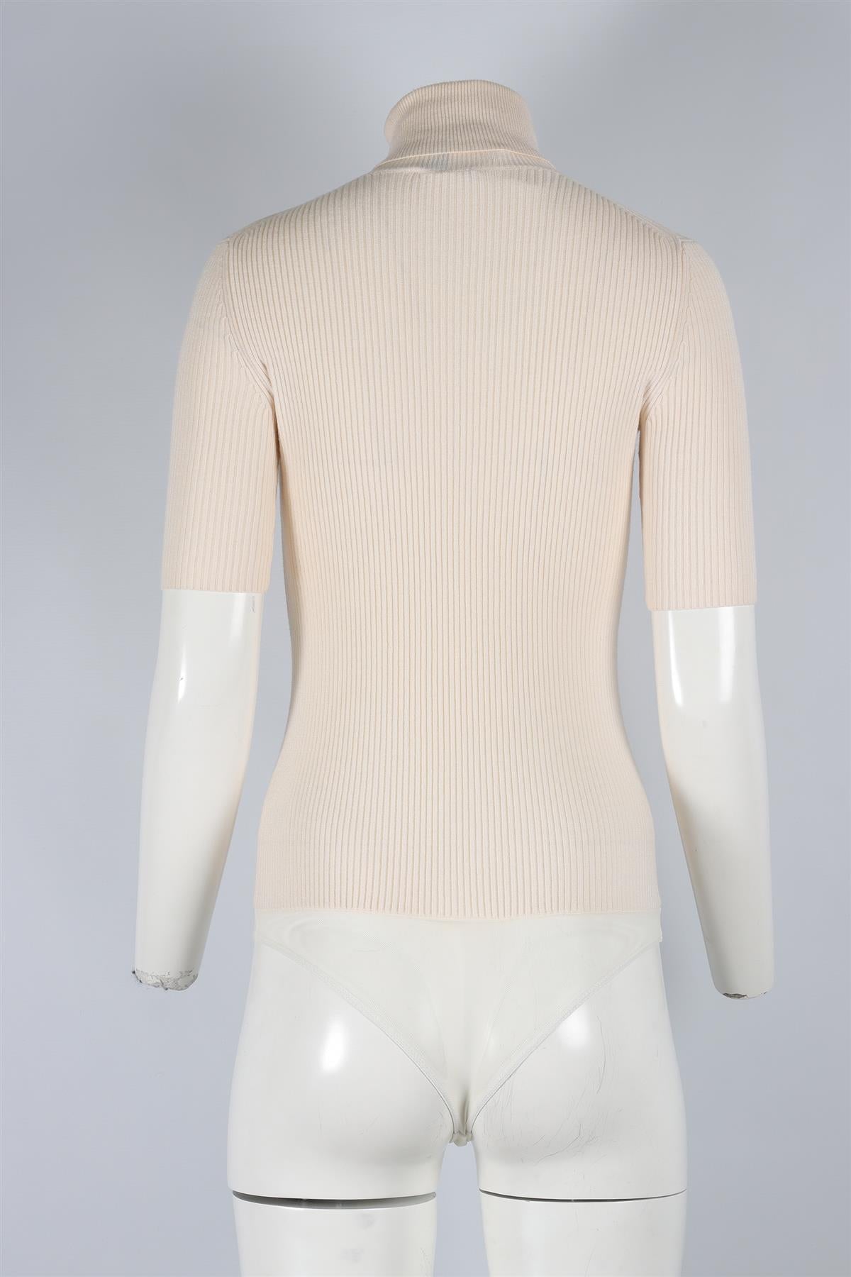 THEORY CREAM WOOL BODYSUIT XSMALL
