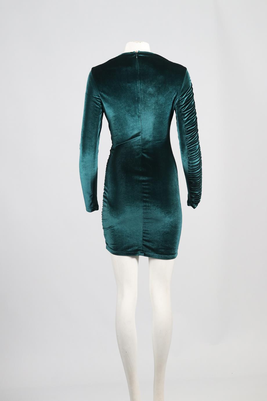 RONNY KOBO VELVET MINI DRESS MEDIUM