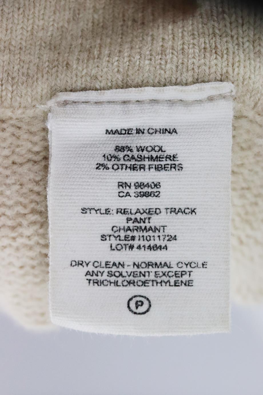 WOOL AND CASHMERE BLEND PANTS