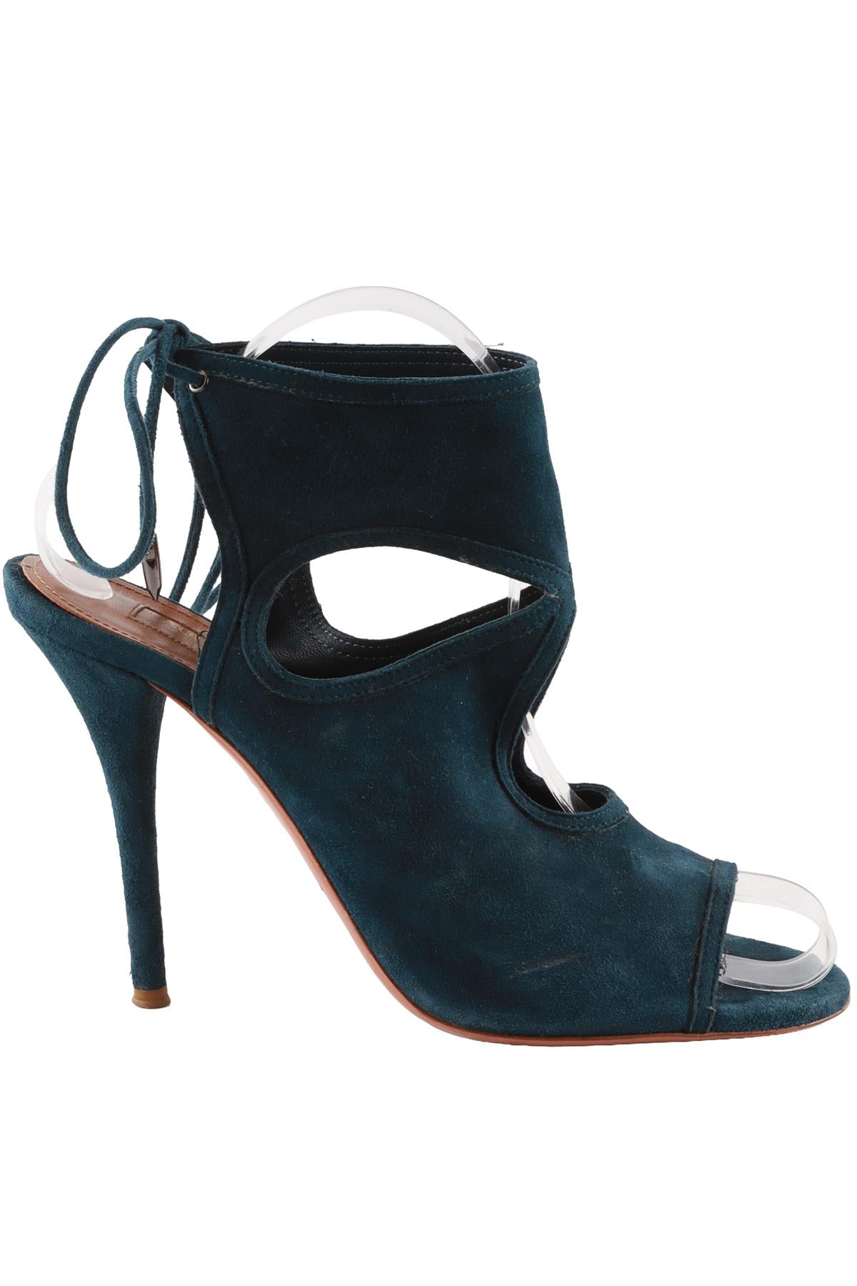 NAVY SUEDE SANDALS