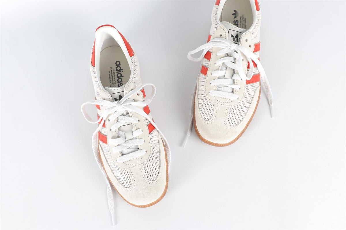 ADIDAS ORIGINALS SAMBA CRYSTAL WHITE MESH SNEAKERS EU 39  ⅓ UK 6 US 6.5