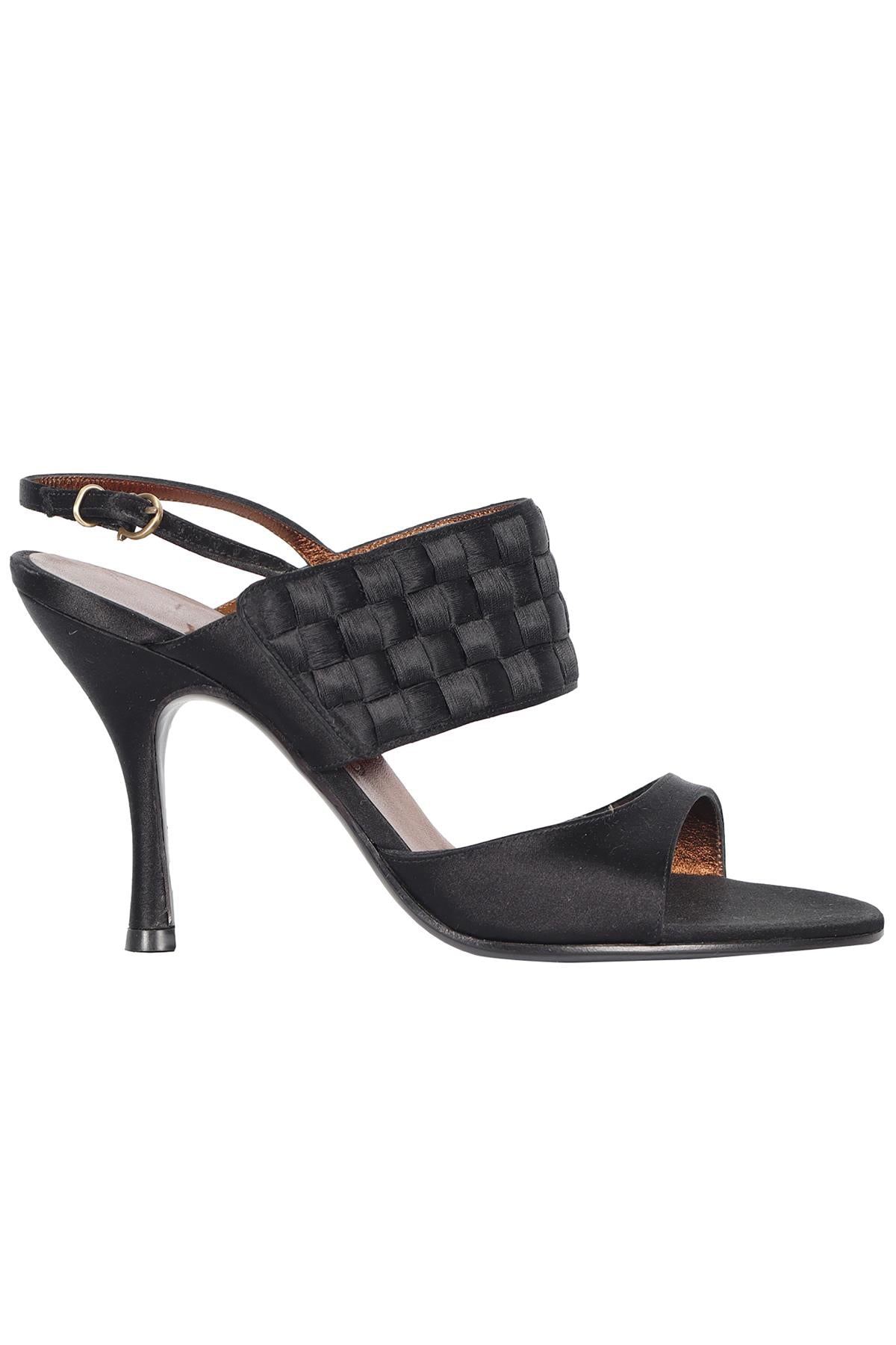 SALVATORE FERRAGAMO SATIN SANDALS EU 37 UK 4 US 7