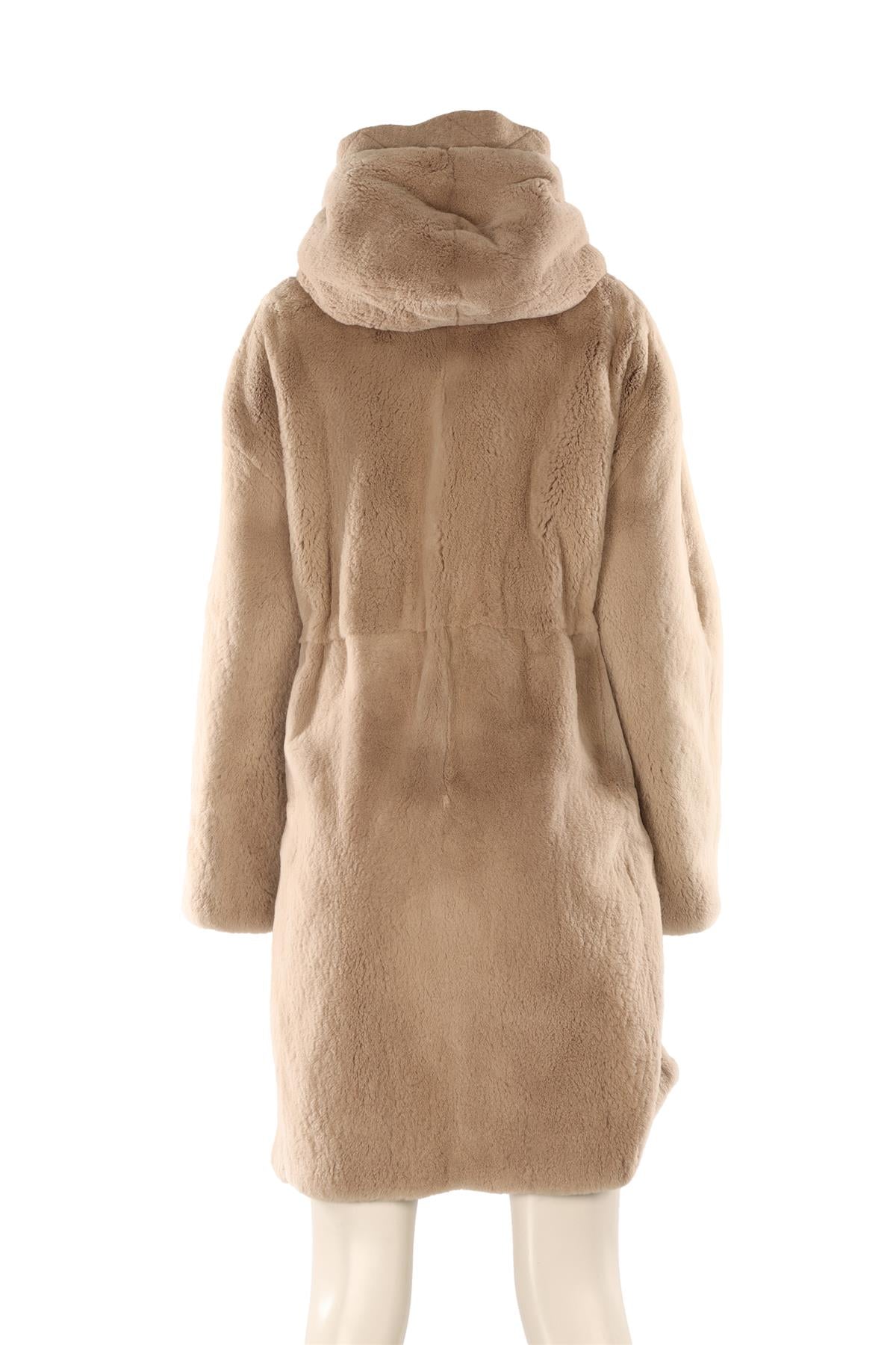 FABIO GAVAZZI BEIGE MINK FUR COAT IT 44