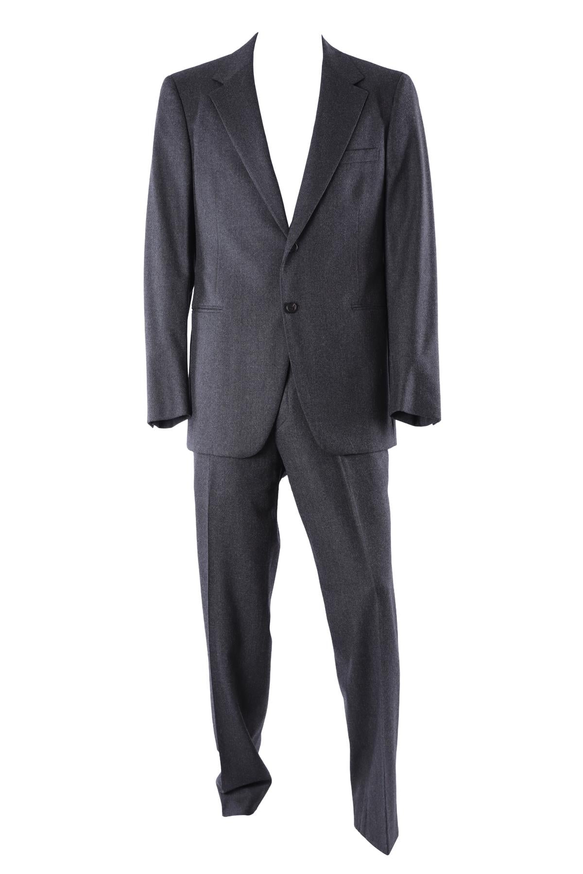 PRADA GREY MEN'S WOOL TWO PIECE SUIT