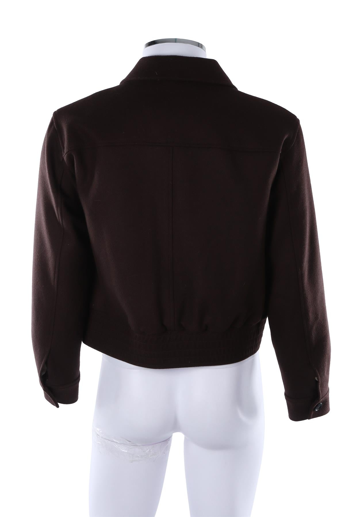 BROWN MEN'S WOOL JACKET
