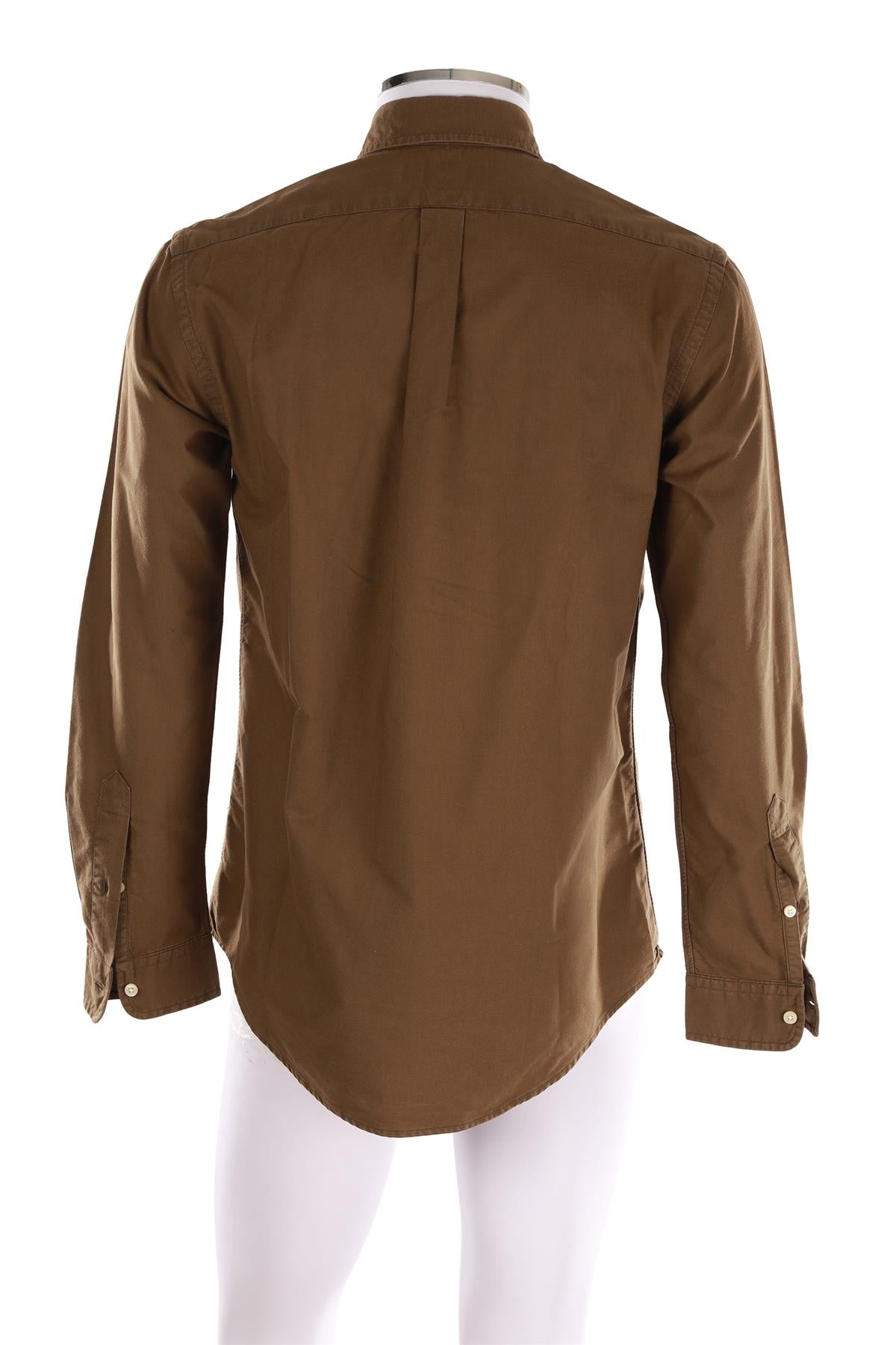 RALPH LAUREN GREEN MEN'S COTTON SHIRT MEDIUM