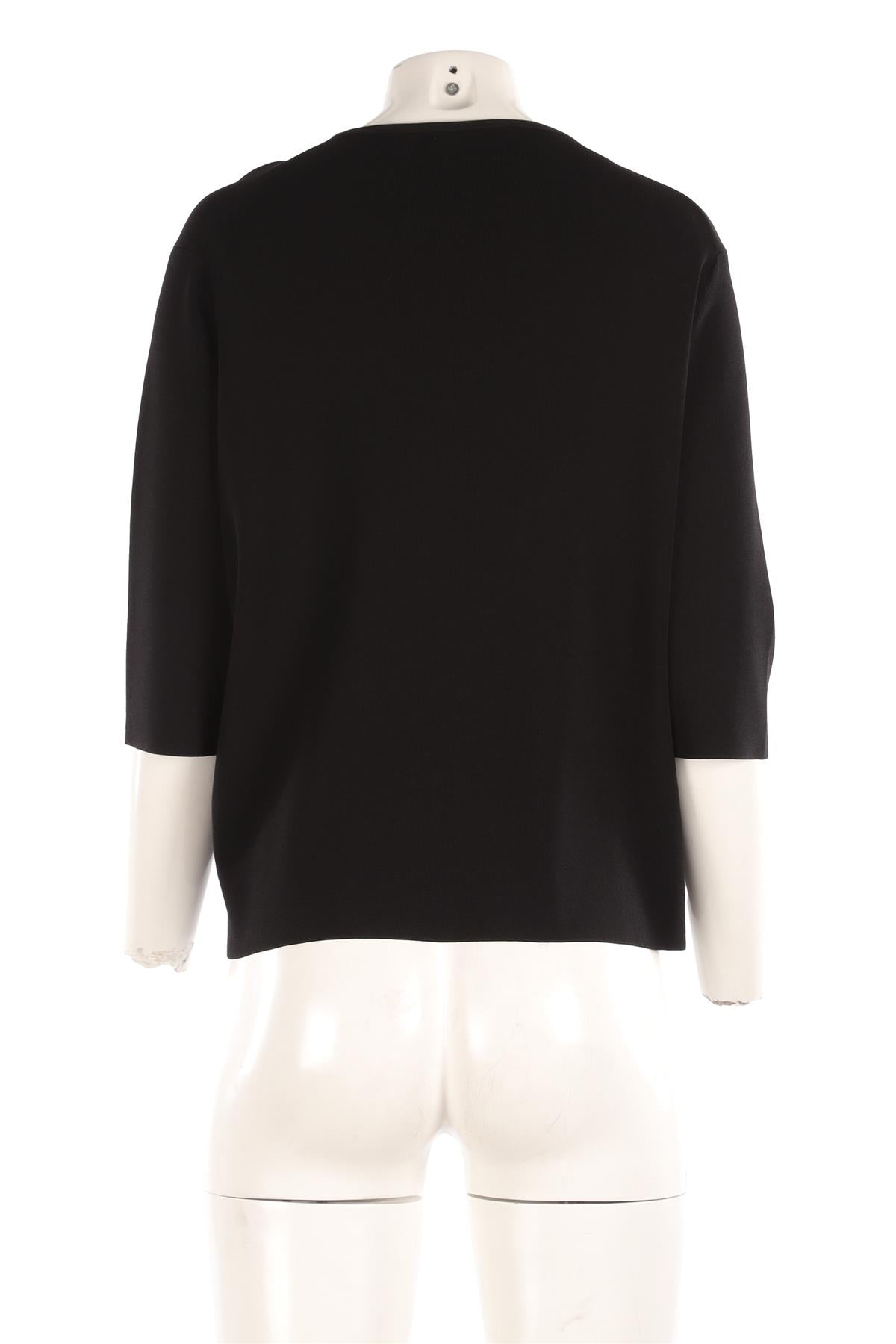 CELINE BLACK KNIT TOP MEDIUM