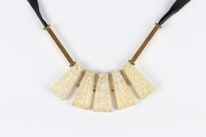 MARNI GOLD ACRYLIC NECKLACE