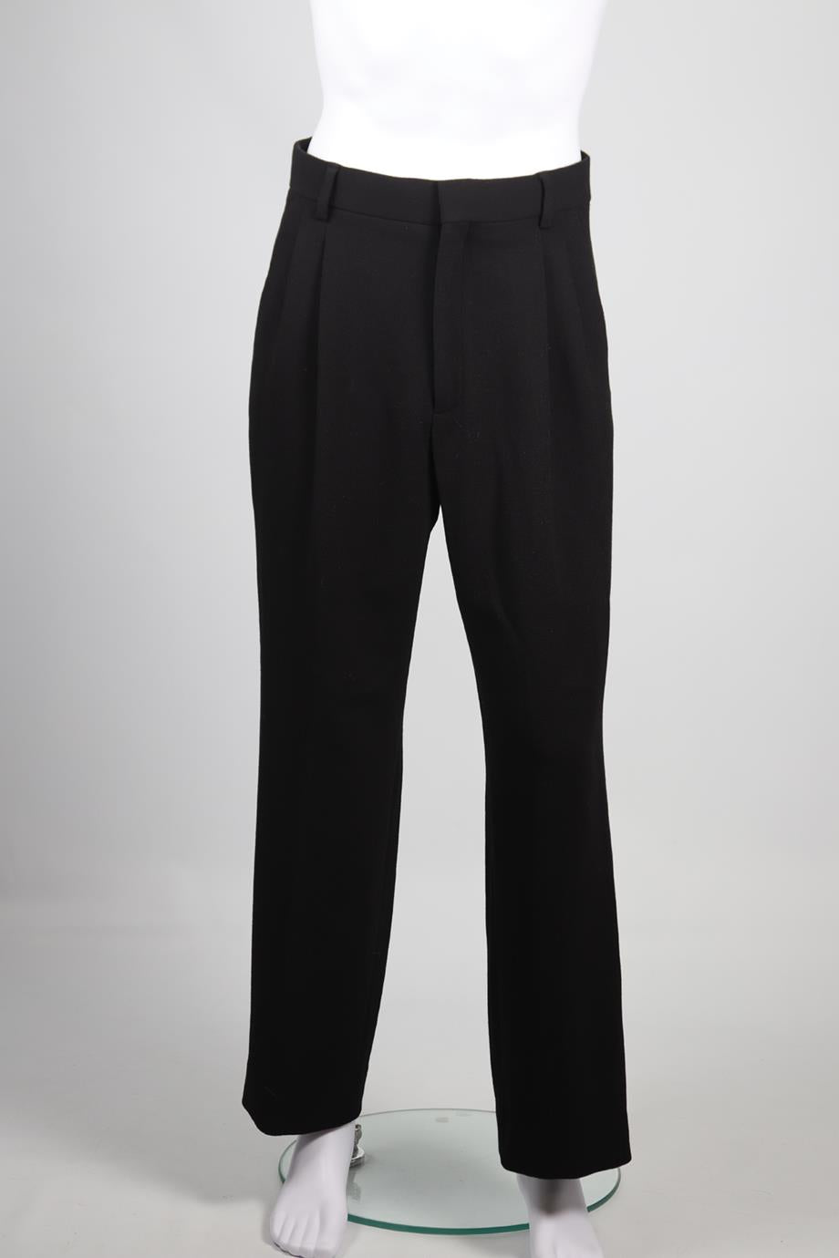 CASABLANCA MEN'S WOOL STRAIGHT LEG PANTS EU 48 UK/US WAIST 30