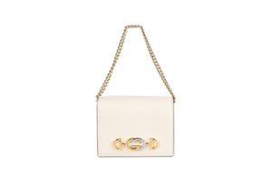 GUCCI CREAM ZUMI GG LEATHER WALLET