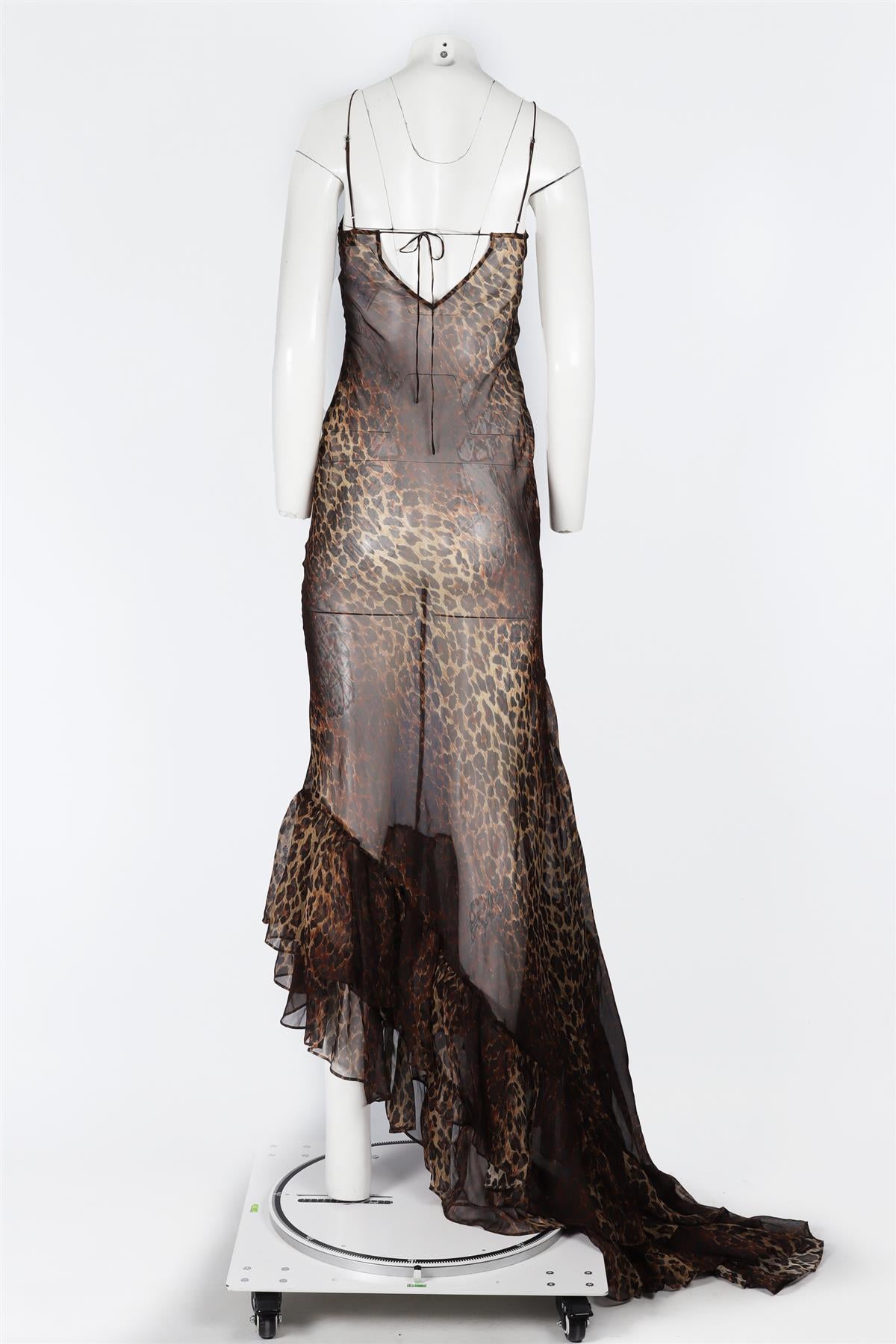 RAT & BOA BROWN SILK MAXI DRESS SMALL