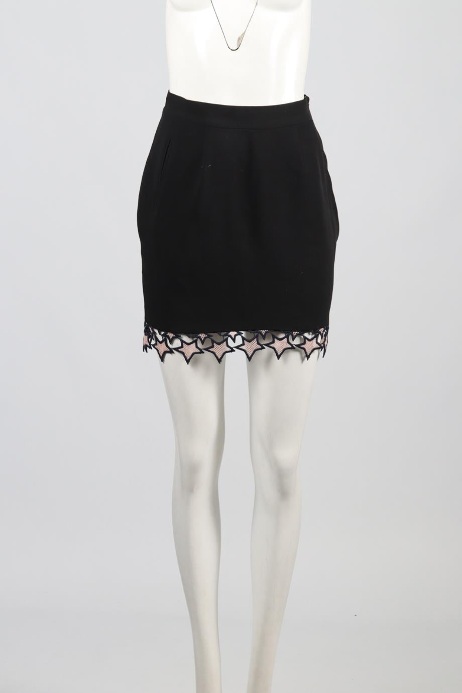 FLEUR DU MAL SILK MINI SKIRT US 2 UK 6