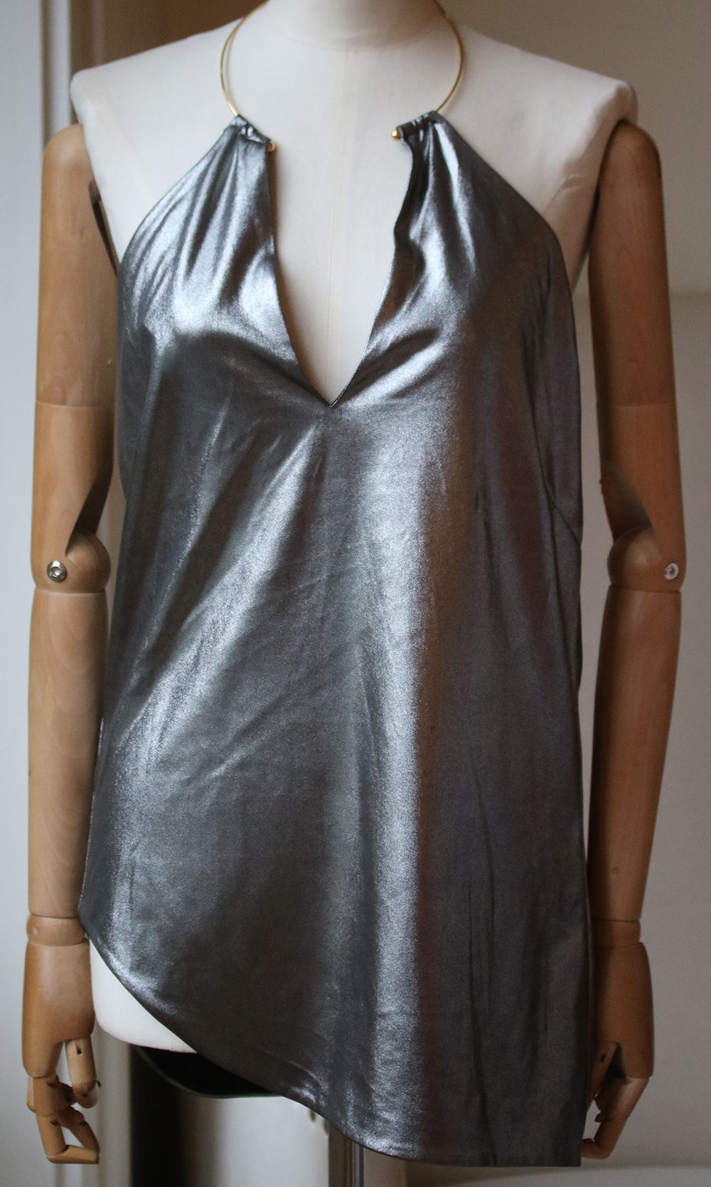 ESTEBAN CORTAZAR V NECK RACER BACK TOP FR 38 UK 10