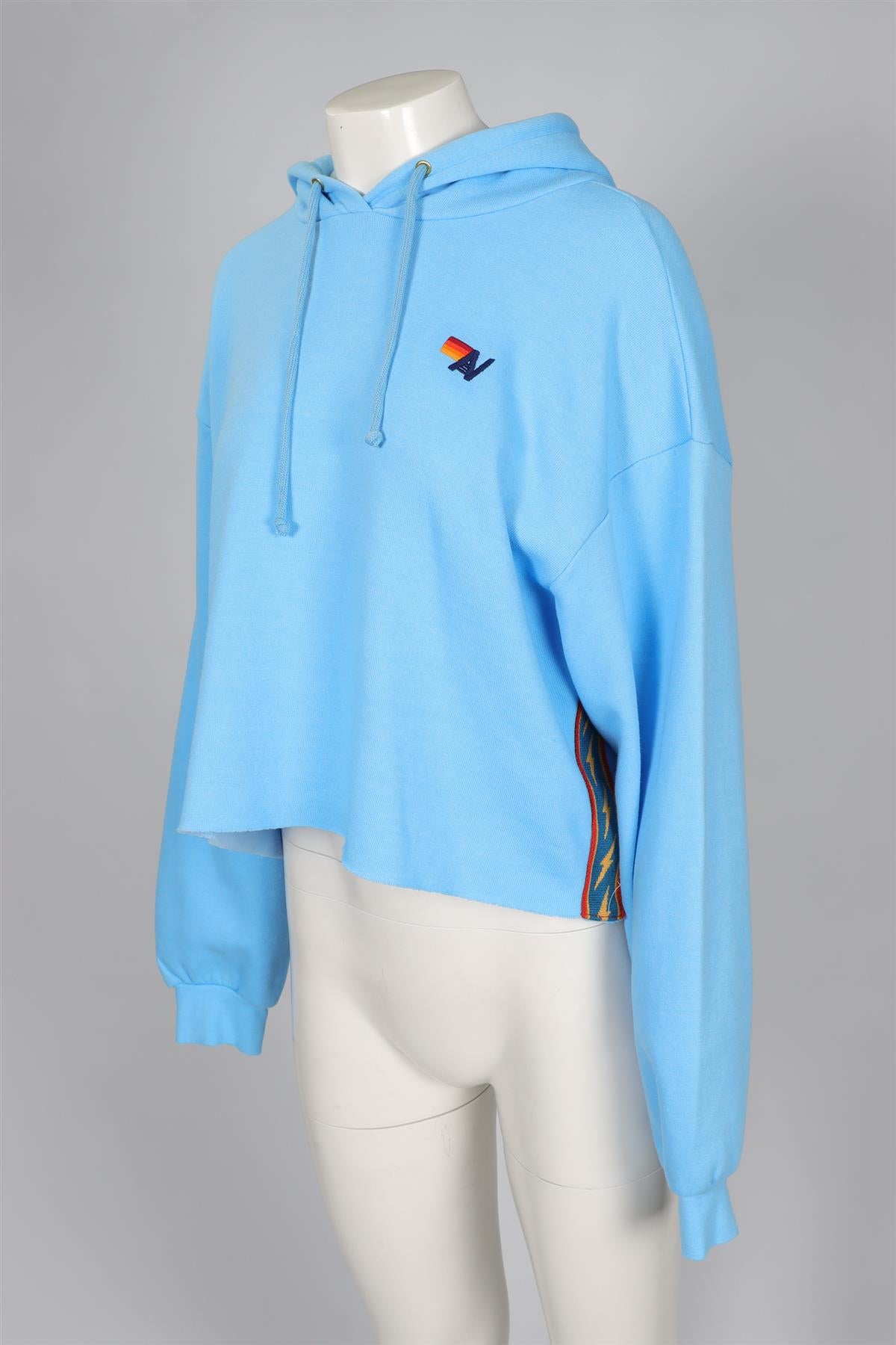 AVIATOR NATION BLUE COTTON HOODIE SMALL