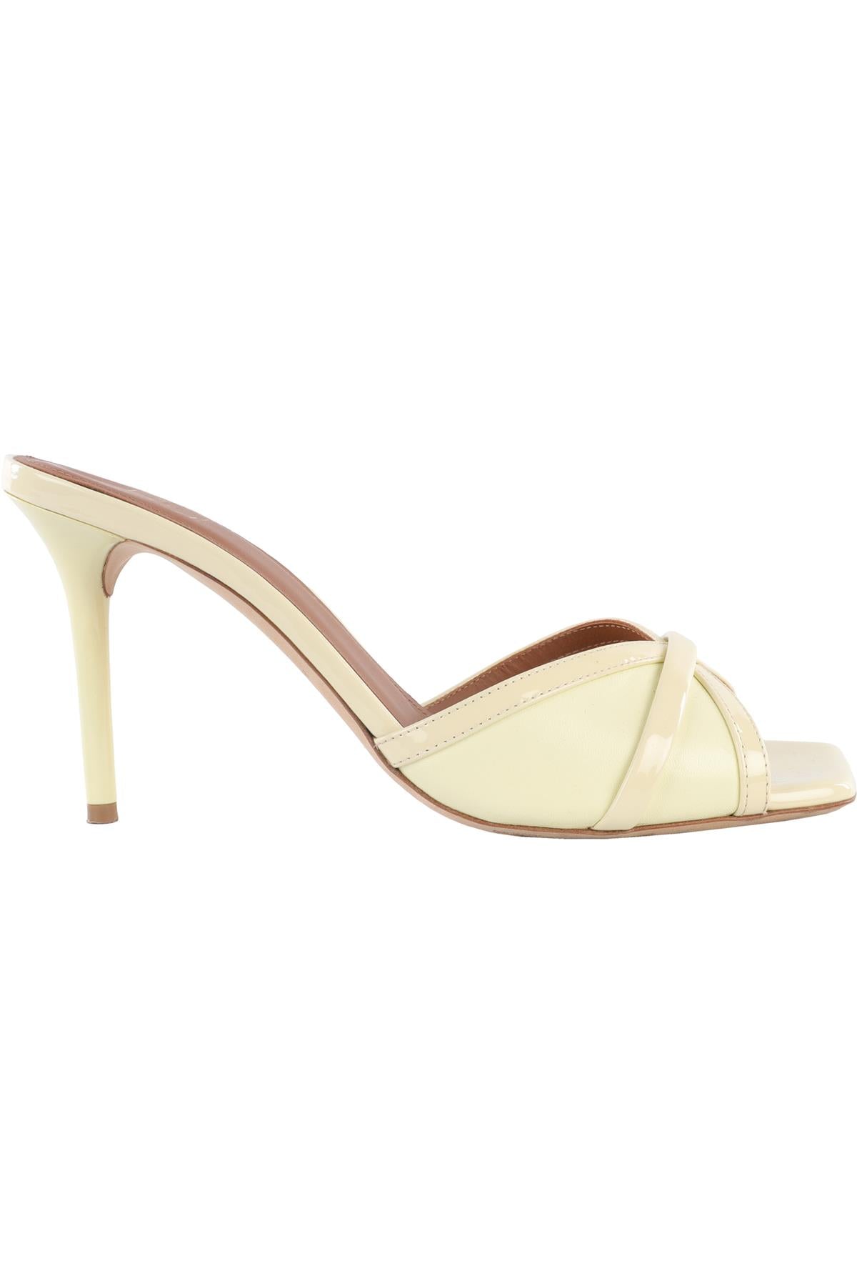 MALONE SOULIERS YELLOW LEATHER MULES EU 38.5 UK 5.5 US 8.5