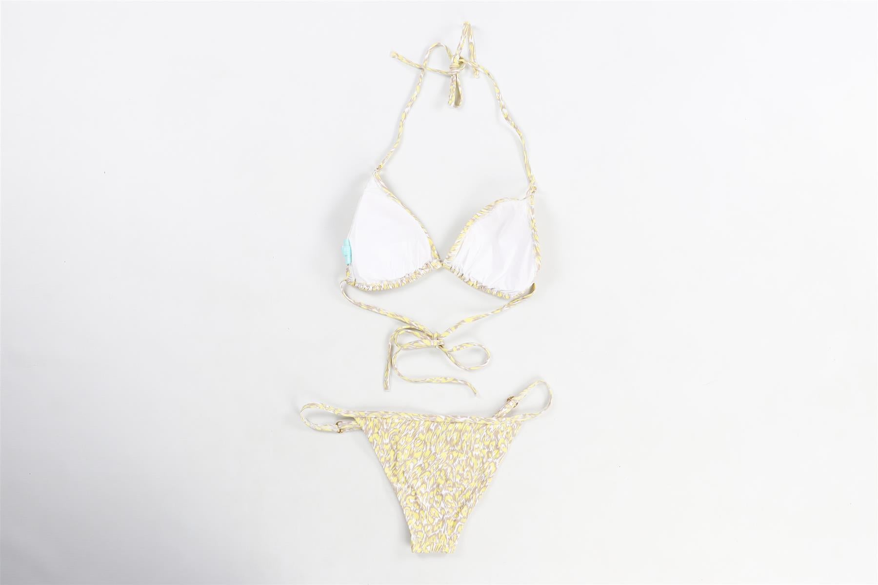 MELISSA ODABASH YELLOW BIKINI UK 10-16
