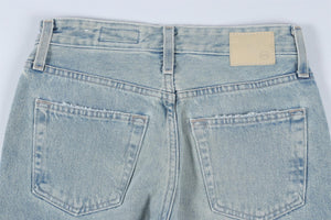 ADRIANO GOLDSCHMIED BLUE HIGH RISE STRAIGHT LEG JEANS W23 UK 4