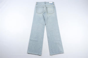 RE/DONE BLUE HIGH RISE WIDE LEG JEANS W25 UK 6-8