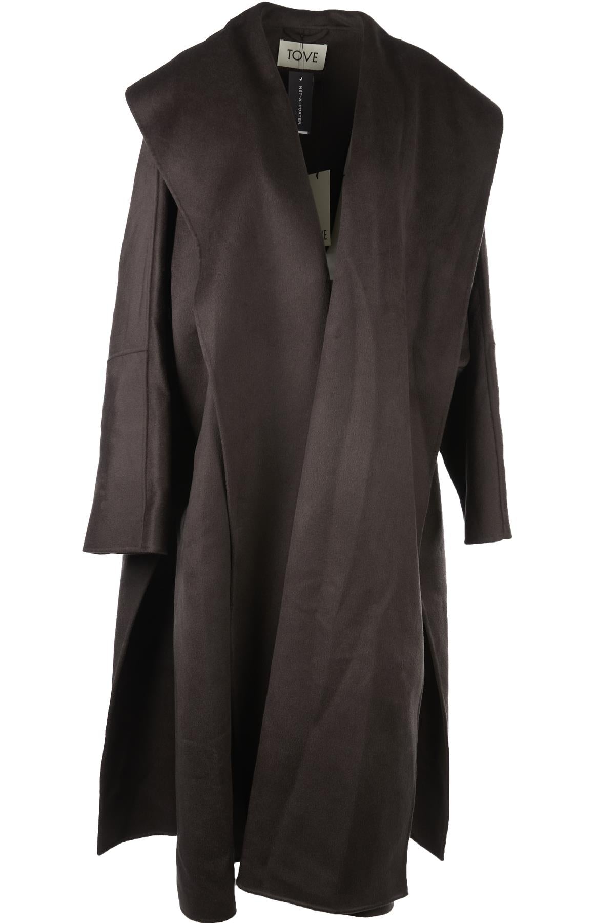 TOVE GREY WOOL COAT FR 40 UK 12