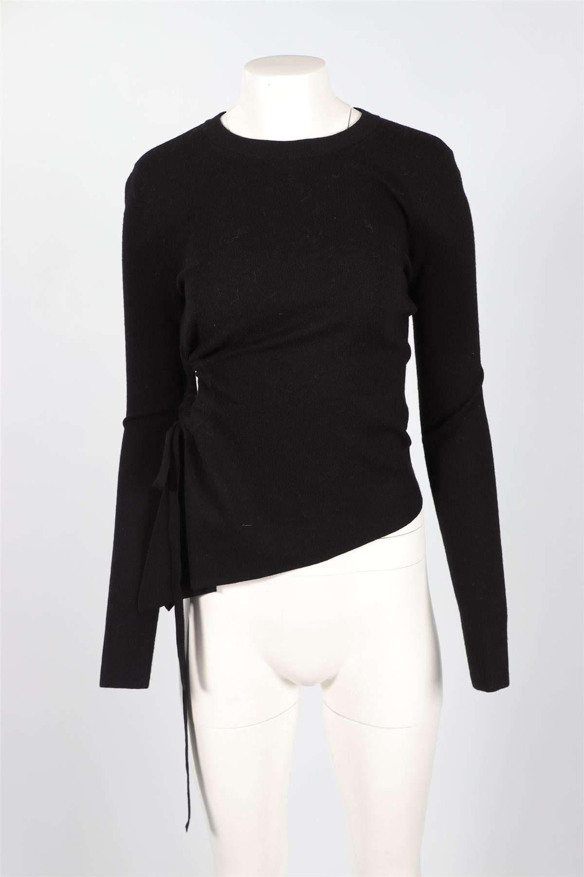 T BY ALEXANDER WANG BLACK WOOL SWEATER SMALL